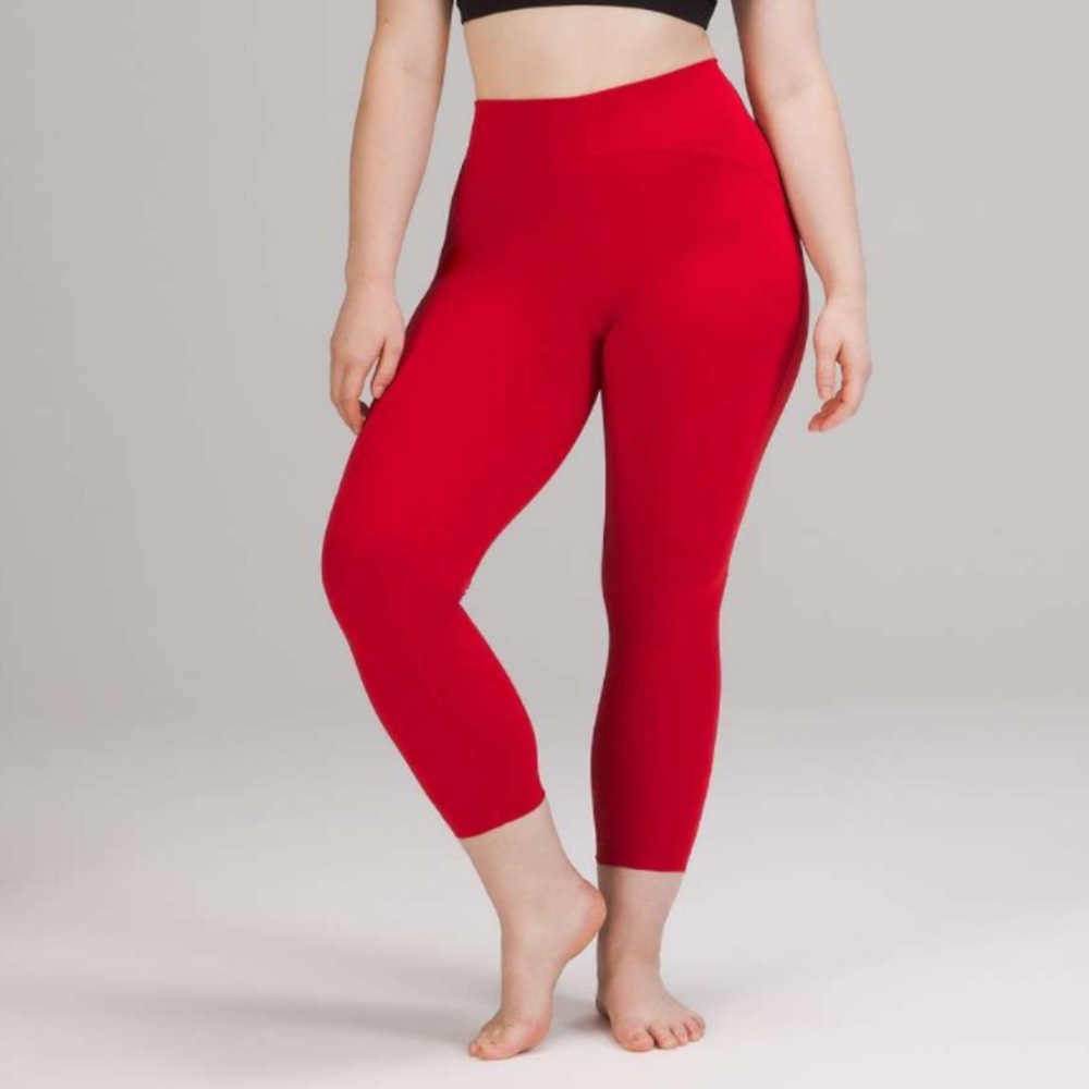 313. NWT Lululemon Instill High-Rise Tight 25" Dark Red
